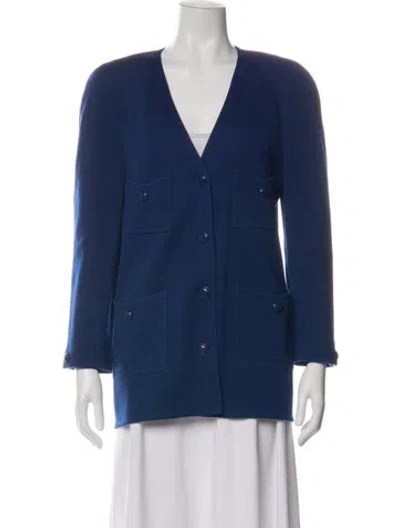 Pre-owned Sonia Rykiel Wool Jacket In Blue