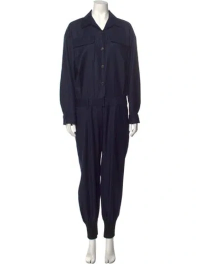 Pre-owned Sonia Rykiel Wool Jumpsuit In Blue