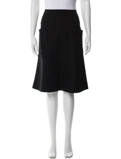 Pre-owned Sonia Rykiel Wool Knee-length Skirt In Black