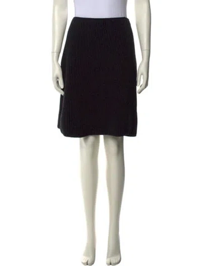 Pre-owned Sonia Rykiel Wool Knee-length Skirt In Black