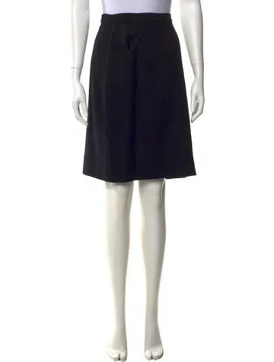 Pre-owned Sonia Rykiel Wool Knee-length Skirt In Black