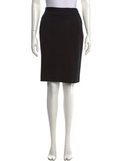 Pre-owned Sonia Rykiel Wool Knee-length Skirt In Black
