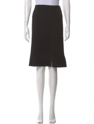 Pre-owned Sonia Rykiel Wool Knee-length Skirt In Black