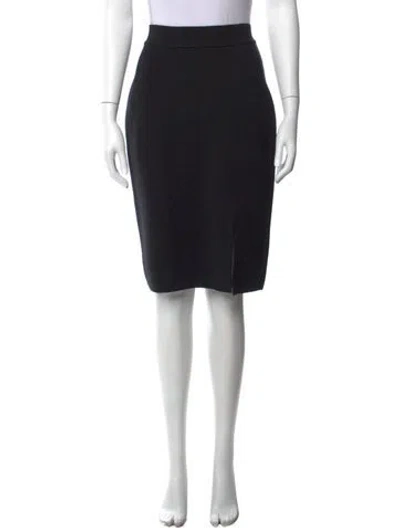 Pre-owned Sonia Rykiel Wool Knee-length Skirt In Black