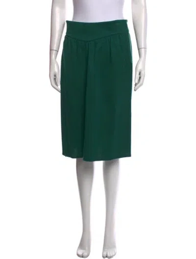 Pre-owned Sonia Rykiel Wool Knee-length Skirt In Green