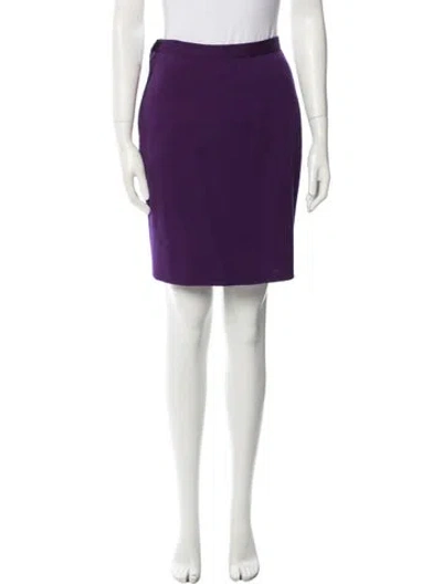 Pre-owned Sonia Rykiel Wool Knee-length Skirt In Purple