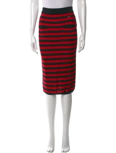 Pre-owned Sonia Rykiel Wool Knee-length Skirt In Red