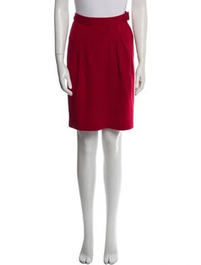 Pre-owned Sonia Rykiel Wool Knee-length Skirt In Red
