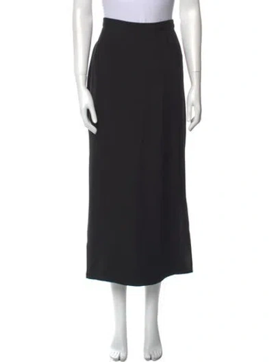 Pre-owned Sonia Rykiel Wool Midi Length Skirt In Black