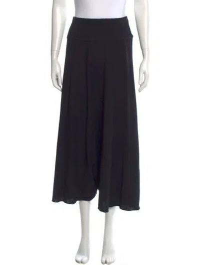 Pre-owned Sonia Rykiel Wool Midi Length Skirt In Black