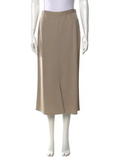 Pre-owned Sonia Rykiel Wool Midi Length Skirt In Neutral