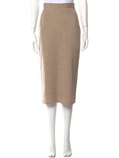 Pre-owned Sonia Rykiel Wool Midi Length Skirt In Neutral