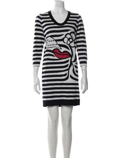 Pre-owned Sonia Rykiel Wool Mini Dress In Grey
