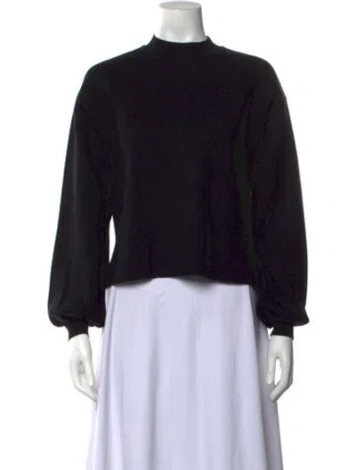 Pre-owned Sonia Rykiel Wool Mock Neck Sweater In Black