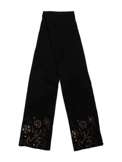 Pre-owned Sonia Rykiel Wool Scarf In Black