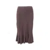 Sonia Rykiel Wool Skirt - '00s In Brown