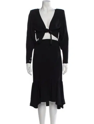 Pre-owned Sonia Rykiel Wool Skirt Set In Black