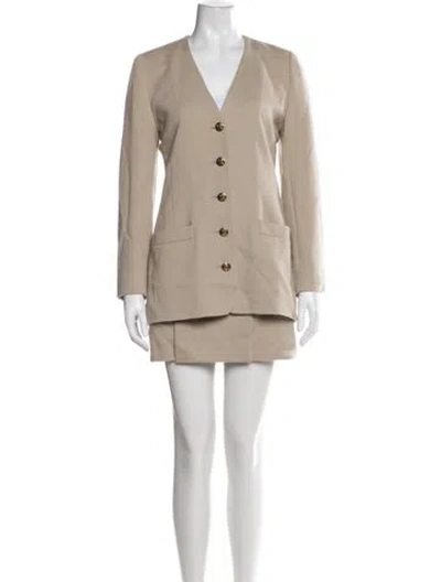 Pre-owned Sonia Rykiel Wool Skirt Suit In Neutral