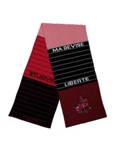 Pre-owned Sonia Rykiel Wool Striped Shawl In Multi