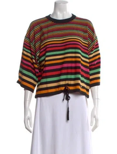 Pre-owned Sonia Rykiel Wool Striped Sweater W/ Tags In Multi