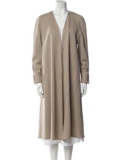 Pre-owned Sonia Rykiel Wool Trench Coat In Neutral
