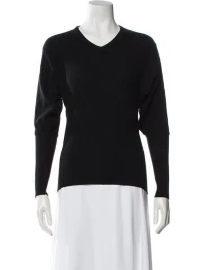 Pre-owned Sonia Rykiel Wool V-neck Sweater In Brown