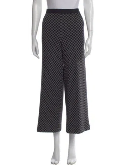 Pre-owned Sonia Rykiel Wool Wide Leg Pants In Black