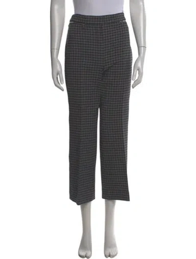 Pre-owned Sonia Rykiel Wool Wide Leg Pants In Blue