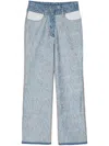 Sonia Rykiel Zebra High-rise Flared Jeans In Blue