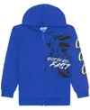 Sonic Boys 5-20 Ink Blot Fast Printed Long Sleeves Hoodie In Blue