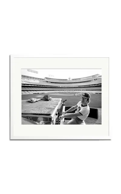 Sonic Editions Elton John Rehearses At Dodger Stadium; 20x24 In Gray