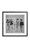 Sonic Editions Exclusive Beachwear 1950 Framed Photography Print In Black