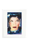 Sonic Editions - Bianca Jagger Framed Print - Multi In White
