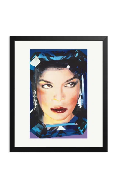 Sonic Editions - Bianca Jagger Framed Print - Multi