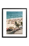 Sonic Editions Exclusive Ipanema Beach Affair Framed Photography Print In Black