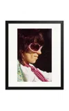 Sonic Editions - Keith Richards At Home Framed Print - Multi In Black
