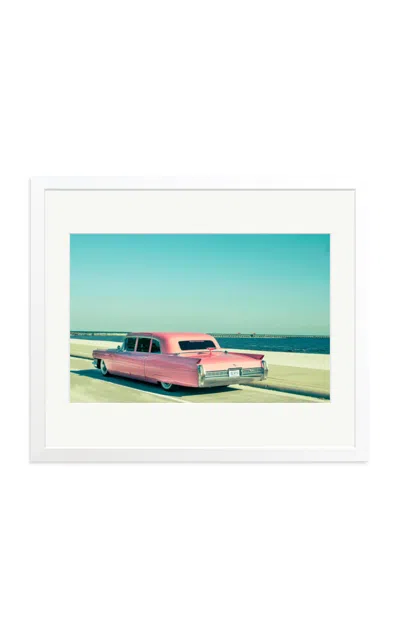 Sonic Editions - Pink Cadillac Framed Print - Multi