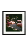 Sonic Editions - Pink Sunshades Framed Print - Multi In Black