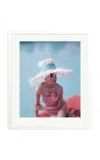 Sonic Editions - Pretty In Pink Framed Print - Multi In White