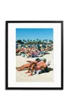 Sonic Editions Exclusive Professional Sunbathers Framed Photography Print In Black