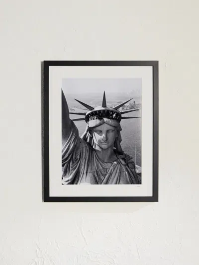 Sonic Editions Framed 1951 Sightseeing From The Statue Of Liberty Print, 40" X 50" In Black