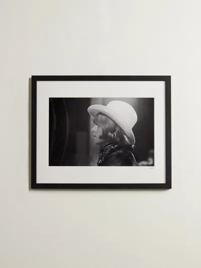 Sonic Editions Framed 1967 Brian Jones Print, 16" X 20" In Black
