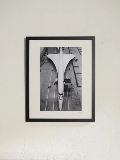 Sonic Editions Framed 1977 Corcorde '77 Print, 40" X 50" In White