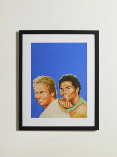 Sonic Editions Framed 1985 Miami Vice Print, 16" X 20" In Multi