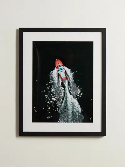 Sonic Editions Framed 2017 Riva Speedboat Print, 16" X 20" In Multi