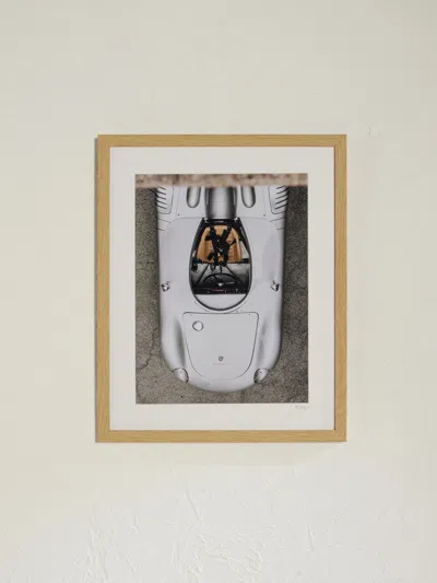 Sonic Editions Framed 2026 Porsche 718 Rsk Spyder From Above Print, 40" X 50" In Multi