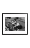 Sonic Editions James Dean And Liz Taylor Relaxing On Set Print; 16x20 In Black