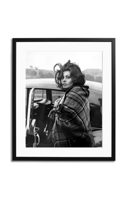 Sonic Editions Loren Arriving Framed Photography Print In Black