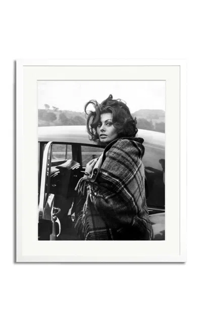 Sonic Editions Loren Arriving Framed Photography Print In White