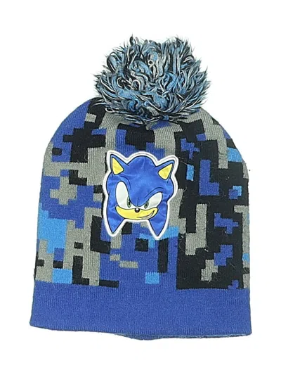 Pre-owned Sonic The Hedgehog Kids' Beanie Hat In Blue